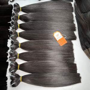 หนังกำพร้าตรงยาวเต็มรูปแบบและเรียบสีดำเรียงตามแนวเส้นผมยาว - Product Image 2