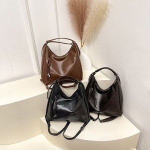Factory Wholesale Women's Vintage Shoulder Bag Large Capacity Casual Adjustable Straps Convertible <b>Backpack</b> Design - Product Image 1