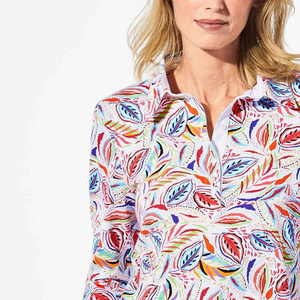 Custom Design High Quality Women's for Shirt Short Sleeve Casual Breathable 100% Cotton Silk Screen Printed Golf Causal Wear - Product Image 6
