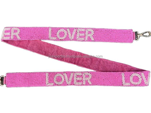 Personalizado hecho a mano con cuentas correa para bolso Rocky Top bordado monedero cinturón semillas cuentas ajustable Gameday moda al por mayor - Product Image 5