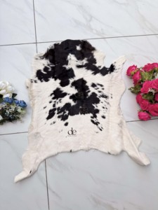 Latest 2026 Cowhide Leather Area <b>Rugs</b> Hot Sale Black White <b>Rugs</b> for Living Room Scandinavian Boho Decor 100 % <b>Natural</b> Cowhide - Product Image 1