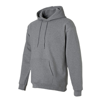 Vente en gros de pulls molletonnés pour hommes, personnalisables avec logo, épais, écologiques, sans cordon, doublés, de haute qualité, pour l'hiver, couleur unie, coupe classique