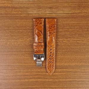 Bracelets de montre pour hommes en cuir d'autruche véritable fabriqués à la main au Vietnam tailles d'usine 18mm 20mm 22mm 24mm montre en acier inoxydable - Product Image 3