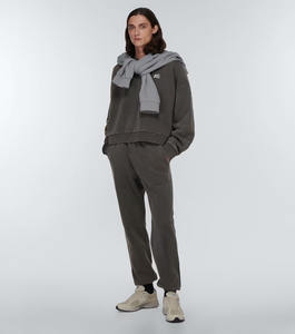 Stylish Oversized Cropped <b>Sweatshirt</b> in Vintage <b>Grey</b> with Raglan Sleeves Perfect for Casual Wear and Comfortable All-Day Use - Product Image 2