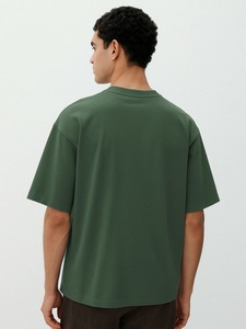 Camiseta de Hombre Oversize de Algodón 100% Premium al por Mayor, de Alta Calidad, Lisa, con Hombro Caído, Ajuste Holgado Casual, Estilo Atlético, Camiseta Básica - Product Image 5