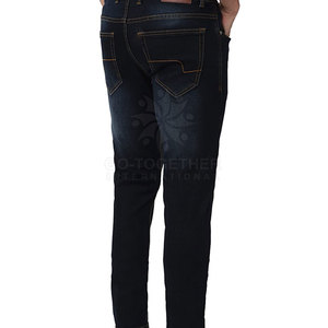 Pantalons en jean élégants, design classique, coupe slim, confortables pour un usage quotidien et un look décontracté, pantalons pour hommes - Product Image 4