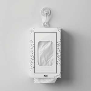 Sacs à serviettes suspendus pour salle de bain et cuisine, distributeur de serviettes en papier interpliées à déroulement par le bas, doux, 3 plis, marque privée, vente en gros - Product Image 3