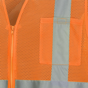 เสื้อกั๊กสะท้อนแสงแบบมองเห็นได้ชัดเจนพร้อมกระเป๋า ชุดทำงานก่อสร้างสำหรับผู้ชายและผู้หญิง พร้อมโลโก้ ขนาด และสีที่กำหนดเองได้ - Product Image 6