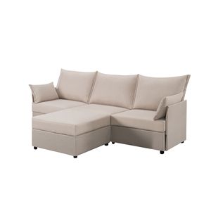 Canapé sectionnel 93.7 avec ottoman, meubles élégants pour salon - Product Image 2