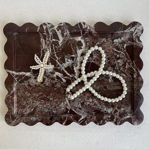 Bandeja de Mármol Clásica Personalizable, Ideal para Servir Té, Café, Aperitivos, Postres y una Presentación Elegante en la Mesa - Product Image 6