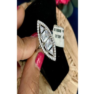 Attractive Premium Quality Silver Plated <b>Adjustable</b> <b>Ring</b> For Women And Girls Engagement Wear Jewelry Collection - Product Image 1