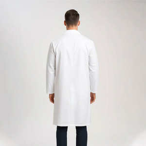 Batas de Laboratorio Blancas de Manga Larga de Poliéster y Algodón para Hombre, Uniformes Médicos Personalizados al por Mayor para Hospitales, Enfermeros, Doctores y Farmacéuticos - Product Image 5