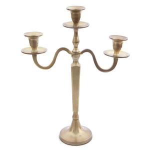 Vintage Antique Silver Finish Cast Brass 5-Arm <b>Candelabra</b> Decorative Metal Wedding Table Centerpiece Elegant Home Candle Holder - Product Image 6