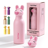 Bouteille d'eau personnalisée Licorne pour enfants, en acier inoxydable à double paroi, isolée sous vide, gourde scolaire avec paille souple, cadeau pour enfants, directement de l'usine