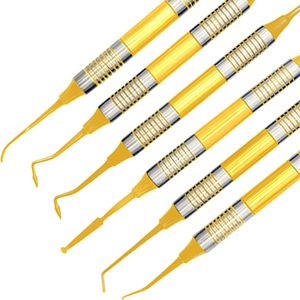 Nuevo Kit de Instrumentos Dentales Compuestos XELTECH SURGICAL, 6 Piezas, Juego de Raspadores Dentales con Punta Plateada, Calidad Manual Grado A+, CE - Product Image 3