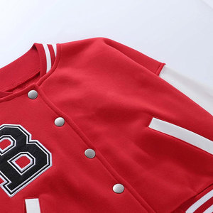 Chaqueta Varsity Corta Personalizada para Mujer, Estilo Béisbol, Chaqueta Letterman para Escuela Secundaria, OEM ODM - Product Image 6