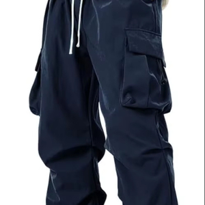 Pantalones Cargo de Paracaídas para Hombre, Modernos, Casuales, de Spandex/Nylon, Ligeros, Holgados, con Cordón, Estilo Hip Hop, con Bolsillos, Cintura Media - Product Image 1