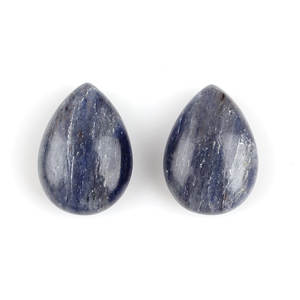 Iolita Azul Natural de Primera Calidad, 10x14mm, Cuentas de Briolette en Forma de Pera Altamente Pulimentadas, Gema para Fabricación de Joyería DIY - Product Image 1