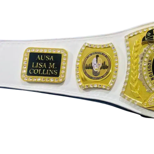 Cinturón de Campeonato de Alta Calidad de la Oficina de Campo del FBI de Houston, Cinturón de Título Personalizable para Reconocimiento y Logro - Product Image 5