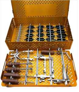 Juego de instrumentos ortopédicos de acero inoxidable para cirugía de columna lumbar con caja de esterilización, certificado CE Clase II. - Product Image 6