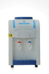 Korean Style Electric <b>Plastic</b> Water Dispenser 2-<b>Tap</b> Push Design Stand Installation Hot Cold Water Household Outdoor Use - Product Image 3