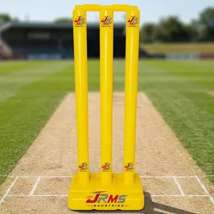 Plastic Eco-Friendly Lightweight Yellow Plastic <b>Cricket</b> Wickets Durable Indoor Practice <b>Equipment</b> - Product Image 4
