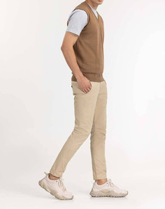 Suéter de punto sin mangas con cuello en V, personalizable, talla grande para hombre, suéter de invierno de cachemira para hombre, personalizable - Product Image 5