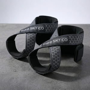 สายรัดยกน้ำหนักแบบมืออาชีพ รูปทรงเลข 8 ทำจากผ้าฝ้ายผสมนีโอพรีน ปรับได้ เป็นมิตรกับสิ่งแวดล้อม น้ำหนักเบา แข็งแรงสูง สำหรับยกเดดลิฟท์ พร้อมสายรัดข้อมือ - Product Image 6