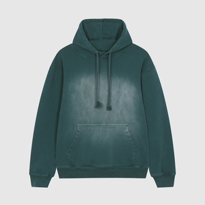 เสื้อฮู้ดดี้โอเวอร์ไซส์ผู้ชาย ผ้าฝ้าย 100% เฟรนช์เทอร์รี่ สวมใส่สบายในฤดูหนาว มีซับใน ดีไซน์กระเป๋าแบบวอช ทรงหลวม - Product Image 6