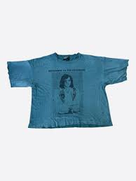 For Custom Streetwear <b>Vintage</b> Washed <b>Graphic</b> <b>Tee</b> 260g Knitted Cotton Distressed Boxy Sun Faded Acid Wash Drop Shoulder - Product Image 2