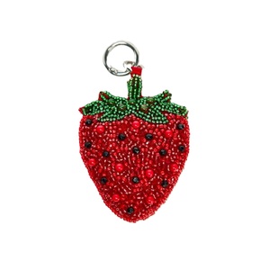 Elegant Glass Seed Bead Embroidery <b>Bag</b> <b>Charm</b> and Key Holder Handmade Beaded Embroidery Keychain for Car Keys and Handbags - Product Image 1
