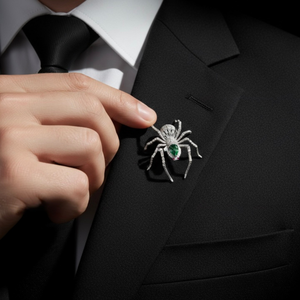 Elegante Broche de Araña de Moissanita, Pin de Insecto Esmaltado, Joyería de Plata para Aniversario, Fiesta, Uso Diario, Bufanda, Abrigo, Regalo - Product Image 5