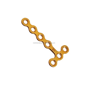 Plaques en titane micro en forme de T pour implants de fixation avancés en traumatologie craniomaxillofaciale et plaques micro-chirurgicales craniennes pour la main - Product Image 4