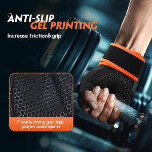 Guantes de Levantamiento de Pesas para Hombre y Mujer con Almohadilla Completa en la Palma, Soporte Fuerte para la Muñeca, Agarre Mejorado, para Fitness, Entrenamiento, Ejercicio - Product Image 3