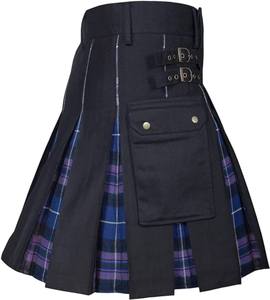 Eoin Winston Sports Scottish Tartan 13oz 16oz 5 Yard 8 Yard Acrylic Unisex Adults Utility Cargo Denim Hybrid <b>rainbow</b> Kilts <b>Maker</b> - Product Image 2