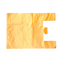 Nouveau sac de courses en plastique transparent à logo personnalisé, simple couche, pour emballage et transport