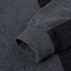 Sweat-shirt à capuche oversize pour homme, design patchwork color block, vêtement décontracté d'automne, sweat à capuche tricoté avec poche - Product Image 6