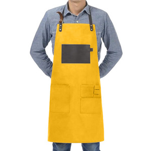 Premium Quality Cowhide Split <b>Leather</b> Utility Welder <b>Apron</b> <b>Leather</b> Industrial Safety Welder <b>Aprons</b> Spark and Heat Resistant - Product Image 5