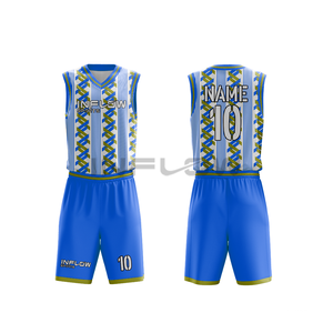 ชุดบาสเก็ตบอลเด็กออกแบบเองปี 2026 ชุดกีฬาที่ดีที่สุด เสื้อบาสเก็ตบอลแบบซับลิเมชั่นสำหรับฝึกซ้อมบาสเก็ตบอล - Product Image 2