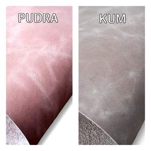 Accessoires artisanaux en cuir de vachette bleu imprimé sur mesure, grainé, brillant, effet vieilli, résistant au vent, pour la décoration intérieure - Product Image 1