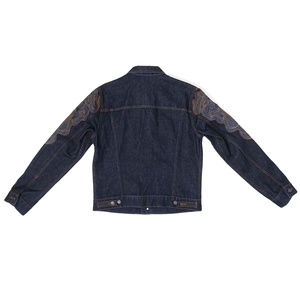 Veste brodée pour homme, très tendance, designs hivernaux high street, denim de haute qualité - Product Image 3