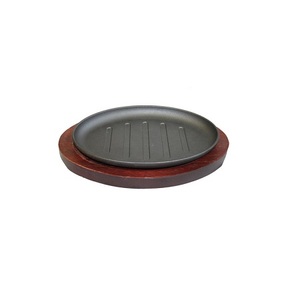Fabulous Design Iron And Wood Sizzler <b>Plate</b> Deluxe Quality Customized Size <b>Sizzling</b> <b>Plate</b> At Competitive Pricing - Product Image 3