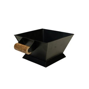 Metal <b>Fire</b> Bowl with Wooden Handles Galvanized Surface Eco-Friendly Portable Outdoor Heating Freestanding <b>Wood</b> <b>Burning</b> <b>Fire</b> <b>Pit</b> - Product Image 3