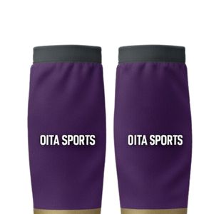 Calcetines de Hockey Morados y Dorados para Hombre, de Poliéster, Largos, Personalizables, para Entrenamiento Deportivo, Uniforme de Equipo, Ropa de Juego, Alto Rendimiento - Product Image 5