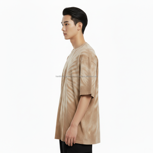 T-shirt Tie-Dye Multicolore Personnalisé 100% Coton Fait Main Motif Spirale Homme Uni Qualité Supérieure Coloré Vente en Gros - Product Image 3