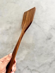 Espátula de Madera Natural, Espátula Plana Hecha a Mano para Sartén, Utensilio de Cocina Sostenible, Espátula de Madera para Huevos - Product Image 2