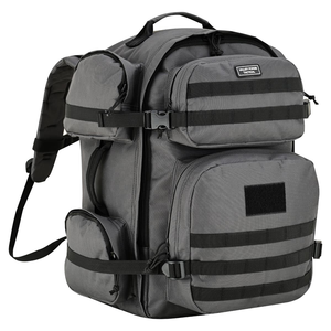 Sac à dos de randonnée et de camping en plein air avec bretelles de soutien réglables, capacité de 50 L, fermeture à glissière, panneau MOLLE - Product Image 5