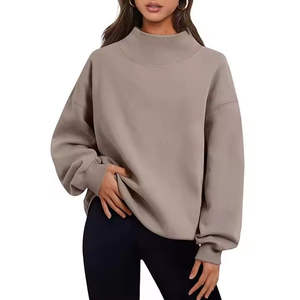 Sudadera con Capucha de Algodón Terry Grueso para Mujer, Personalizada, Oversize, Ecológica, con Forro Polar en la Parte Delantera, para Otoño e Invierno, Largo Regular - Product Image 2