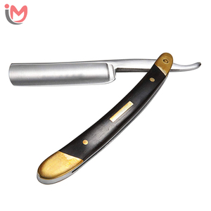 Rasoir manuel à manche en plastique, lame en acier inoxydable, logo personnalisé, qualité supérieure, rasoir droit pour hommes, rasage du corps et du visage - Product Image 1