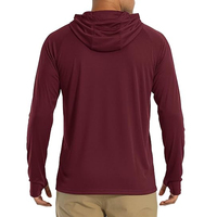 Hoodie de pêche à manches longues personnalisé, respirant et à séchage rapide, avec masque et capuche pour la pêche